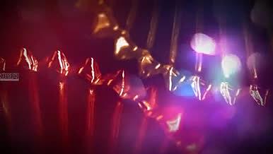 华丽炫彩的水晶齿轮动画背景循环视频素材视频的预览图